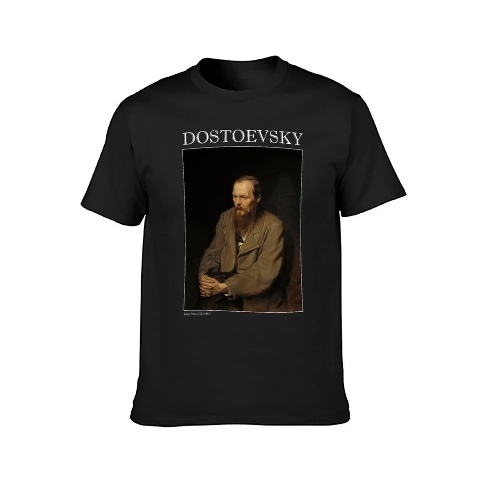 Portrait of Fyodor Dostoevsky (Vasily Perov) T-Shirt Aesthetic clothing customs sports fans mens graphic t-shirts funny