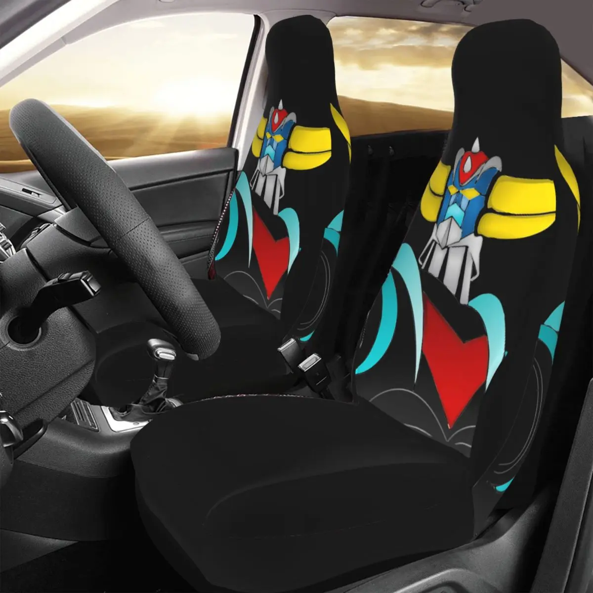 Mazinger Z Universal Car Seat Cover Off-Road AUTOYOUTH Grendizer Robot Car Seat Protection Covers Polyester Seat Protector