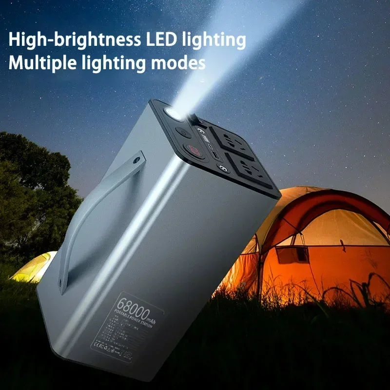 Portable Power Station 150W 180W 300W Solar Generator Outdoor Camping Battery Emergency Charging Station Power Supply