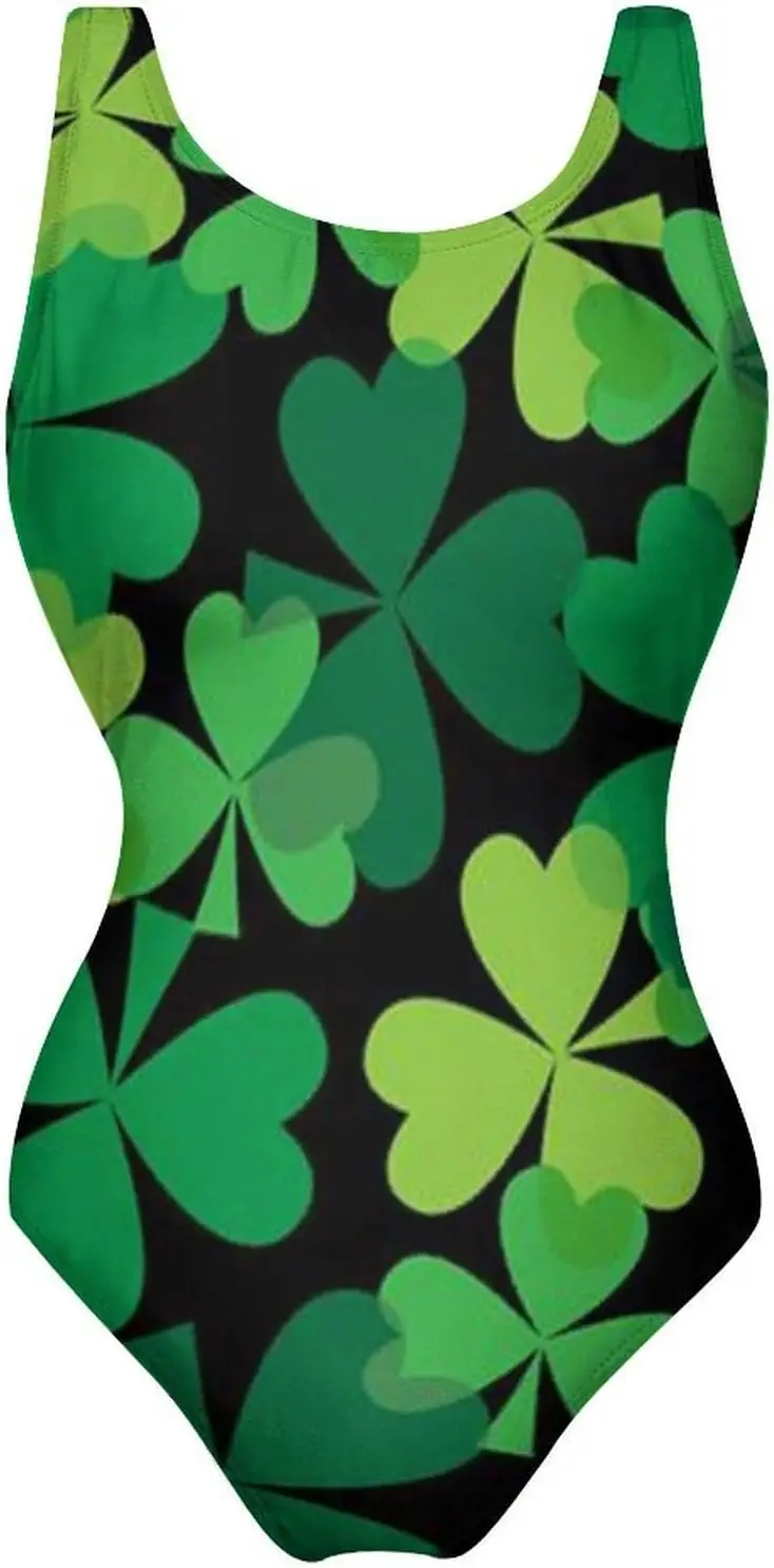 ملابس سباحة نسائية من قطعة واحدة من Luxy Trio Clover ملابس سباحة للتدريب الرياضي