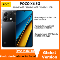 Global Version Poco X6 5G Snapdragon® 7s Gen 2 CrystalRes 120Hz FIow AMOLED 64MP Triple Camera with OIS 67W Turbo Charging