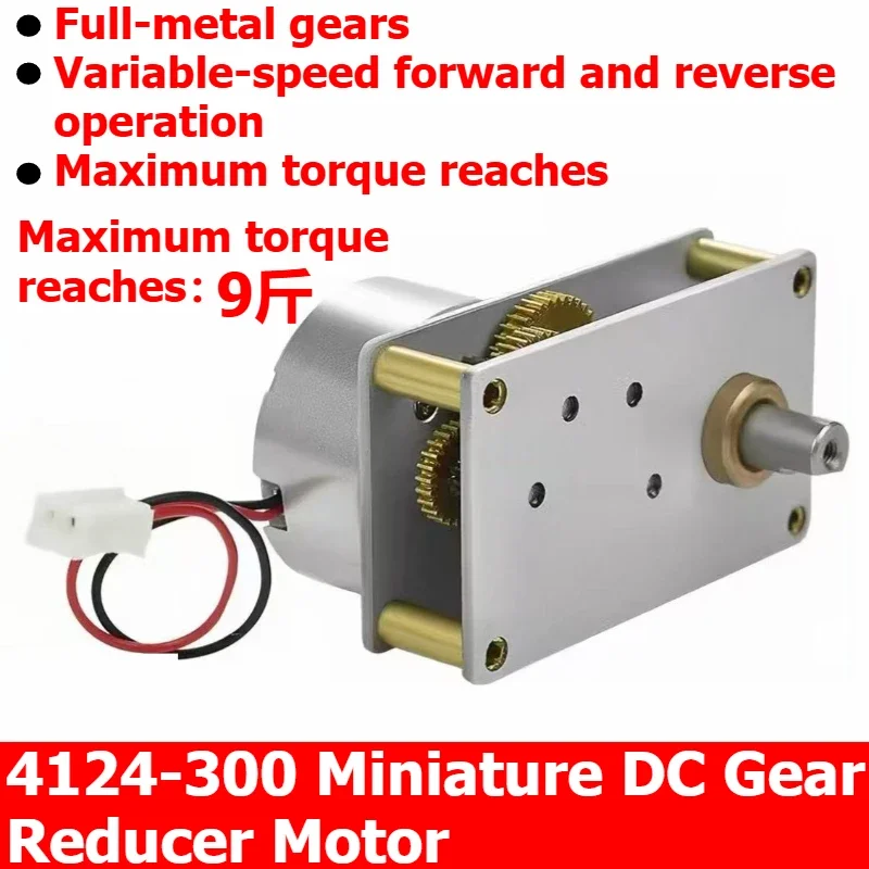 

Миниатюрный мотор-редуктор постоянного тока 4124-300, регулируемая скорость, реверсивный двигатель
