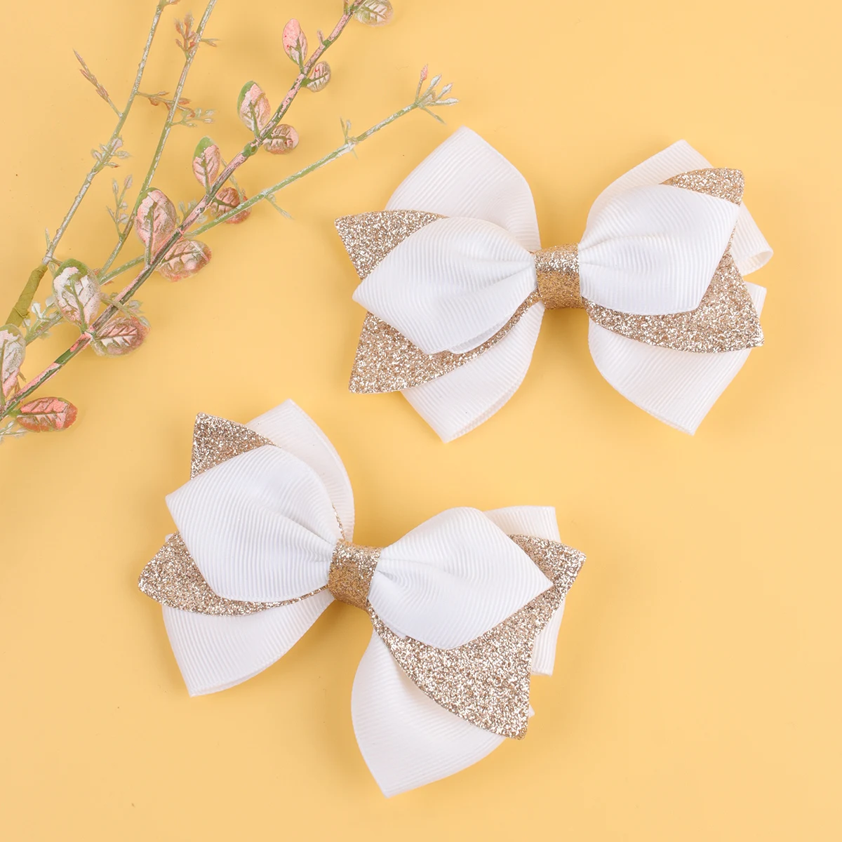 1/2PCS/Set Hair Bows Hair Clips For Cute Girls Hairgrip Handmade Hairpin Boutique Barrette Headwear Kids Hair Accessories