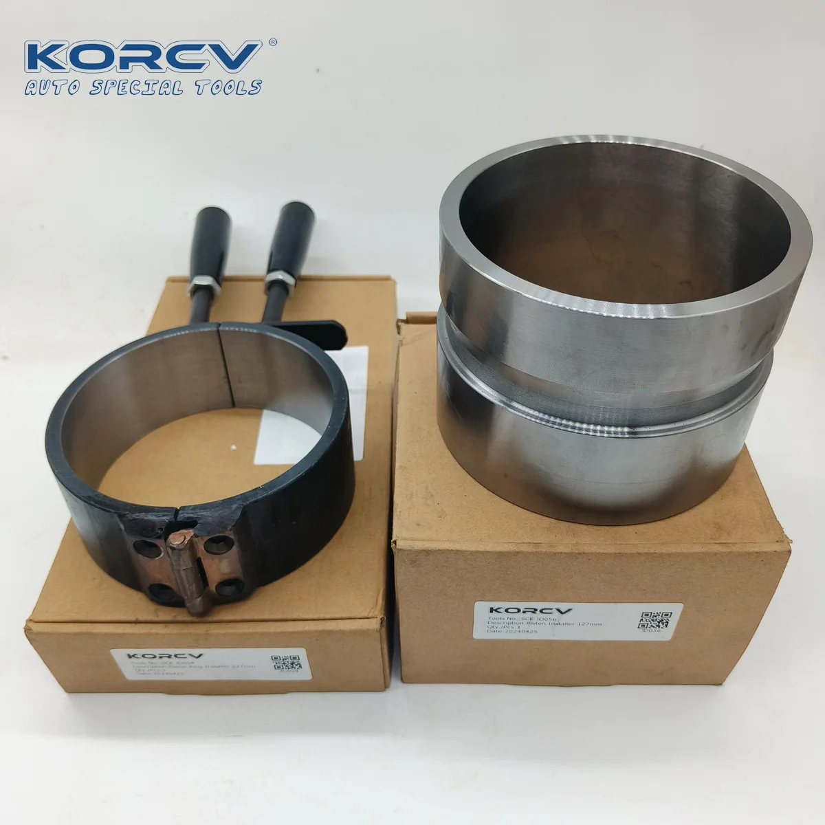 أدوات شاحنة Korcv SCE JD057 مثبت المكبس والحلقة 127 مم
