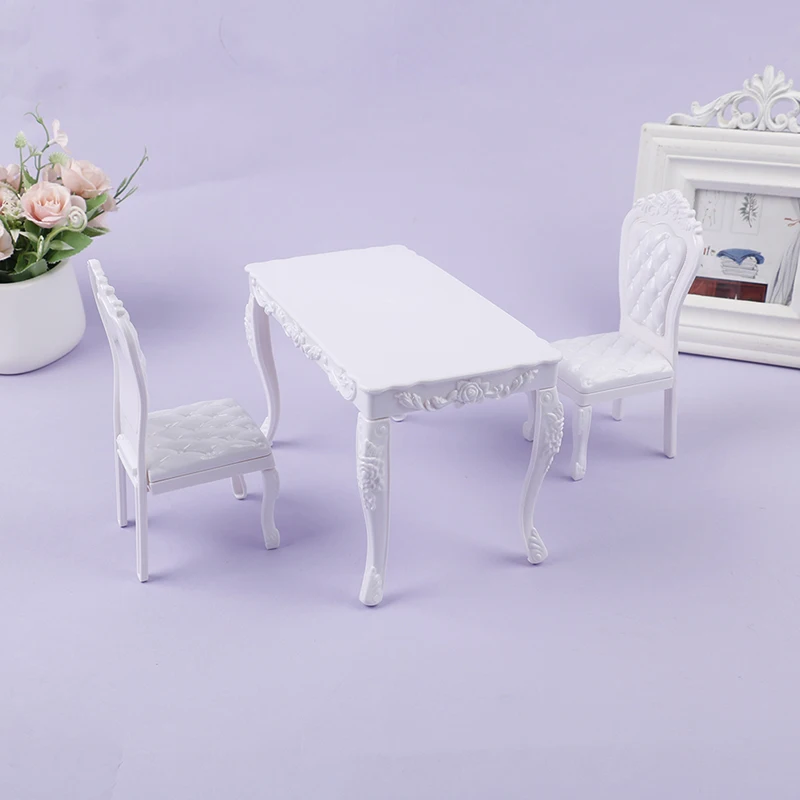 Doll House 1:6 Kitchen Furniture Dining Table Chair Computer Office Desk Chair