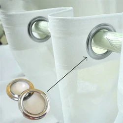10/30/60 pairs 4cm Inner Diameter Round Hole Silver Curtain Ring Curtain Accessories for Home Hotel Bathroom
