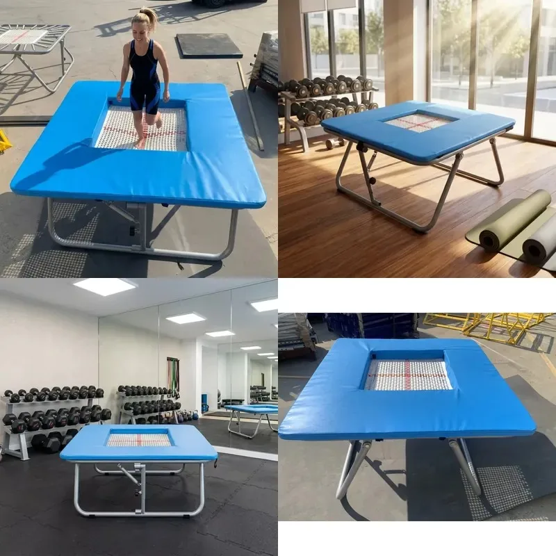 Wholesale Professional Mini Trampoline Foldable Jumping Bed Gymnastics Park Equipment