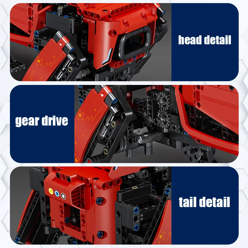 MOLD KING MOC 15067 alta tecnología potencia MK dinámica Control remoto Robot de bloques de construcción aplicación RC Robot juguetes para niños regalos de cumpleaños