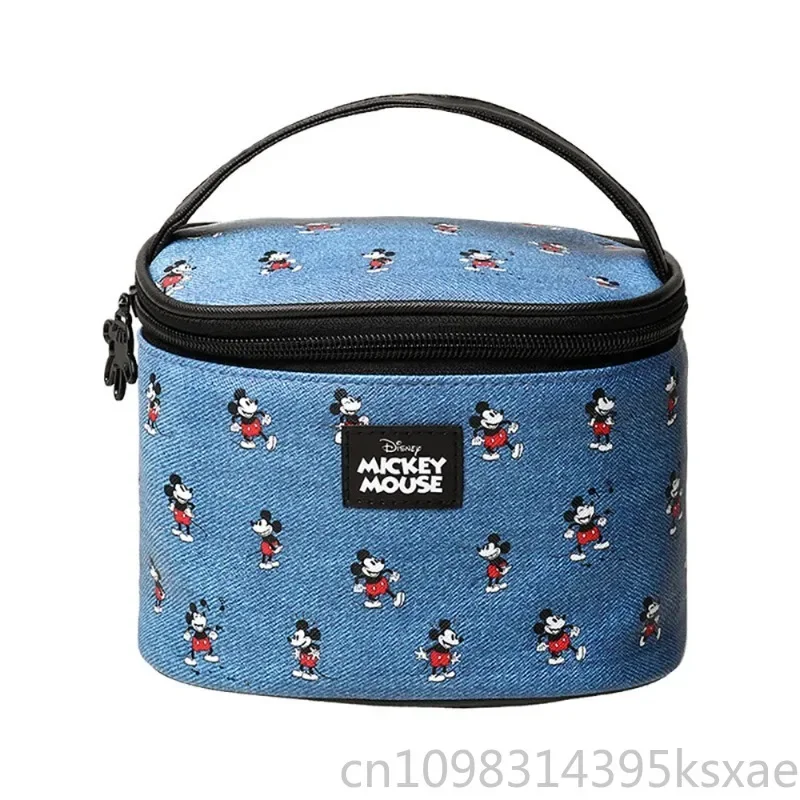 

Disney Nylon Makeup Bag for Women Mickey Mouse Large Capacity Waterproof Cosmetic Bag Portable Lightweight