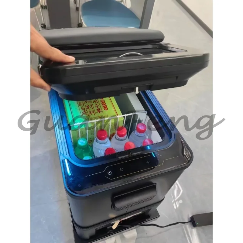 40L Large Capacity Car Refrigerator for Portable Fridge for Travel, Camping, and Business Use, 12V/24V DC Power