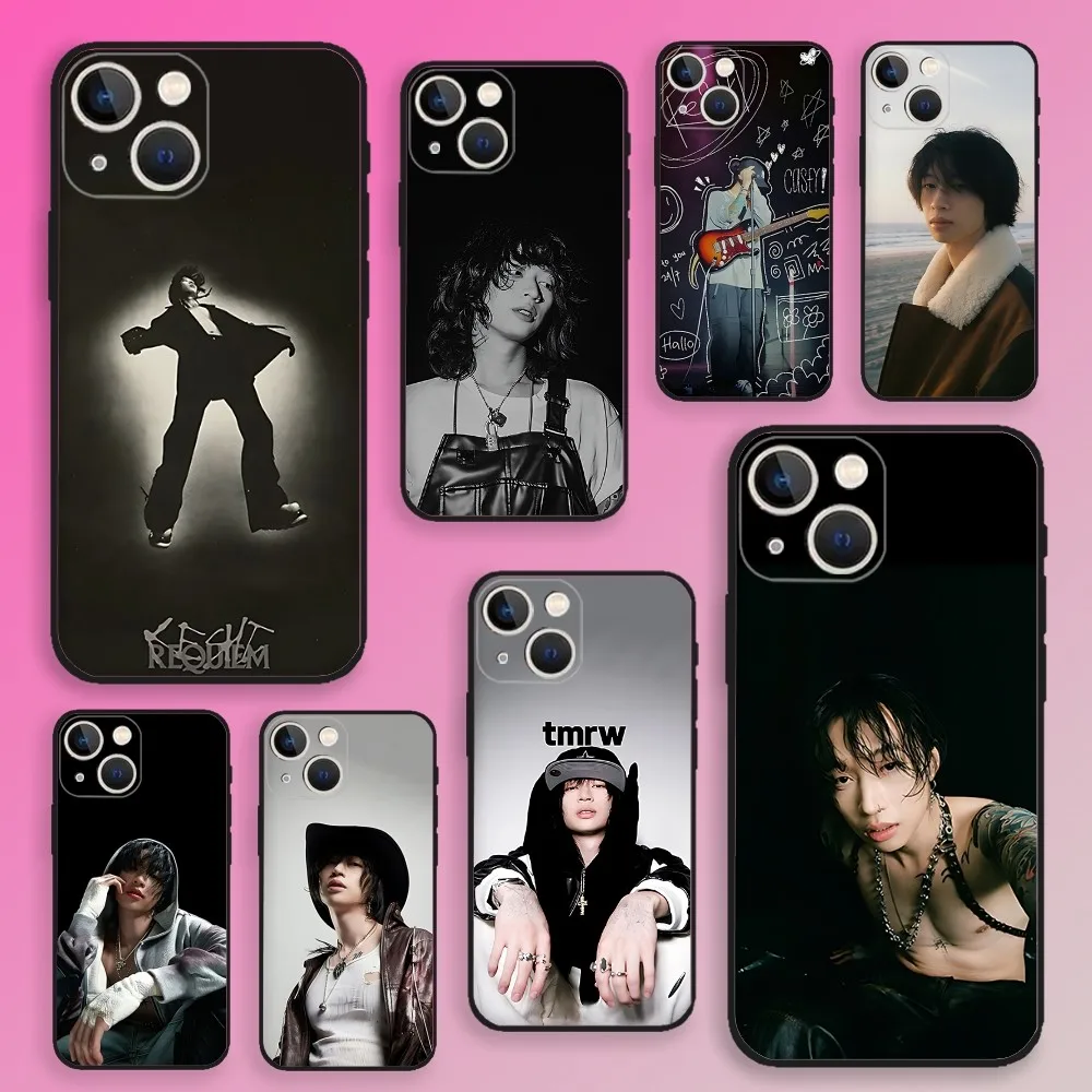 

K-Keshi RNB Singer Phone Case For iPhone 16,15,14,13,12,11,Plus,Pro Max,XS,X,E,SE,Mini Soft Silicone Black Cover
