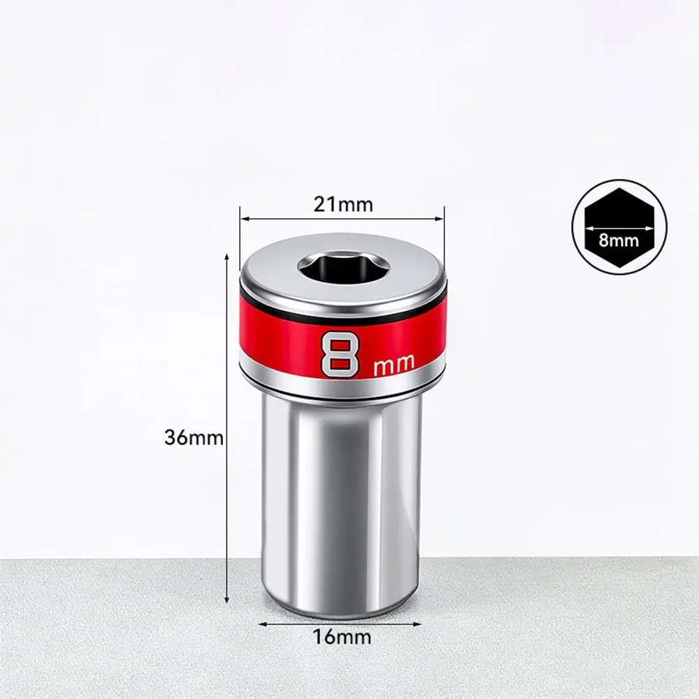 360 Degree Swivel Swivel Adapter Hex Shank Flexible Wobble Joint Universal Converter Metal Ratchet Wrench Mechanical Assembly