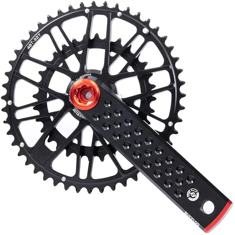 BUCKLOS Bicycle Direct Mount Chainring 48-32T Road Bike Chainwheel Double Speed Road Bicycle Chain Ring for SHIMANO