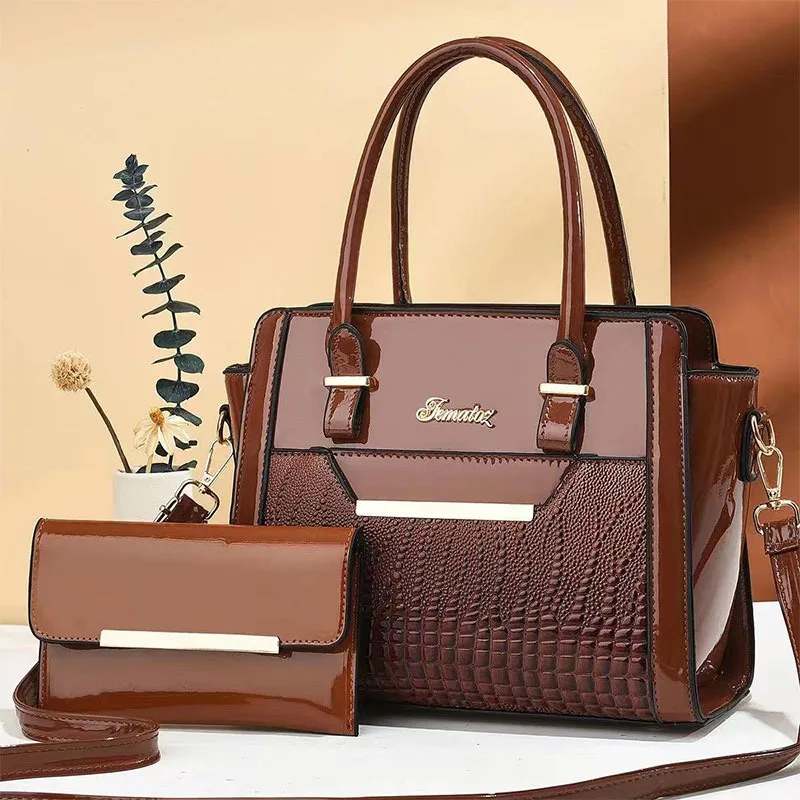 1PC Fashion Large Capacity PU Leather Handbag Simple Atmospheric One Shoulder Handbag Daily Versatile Small Bag