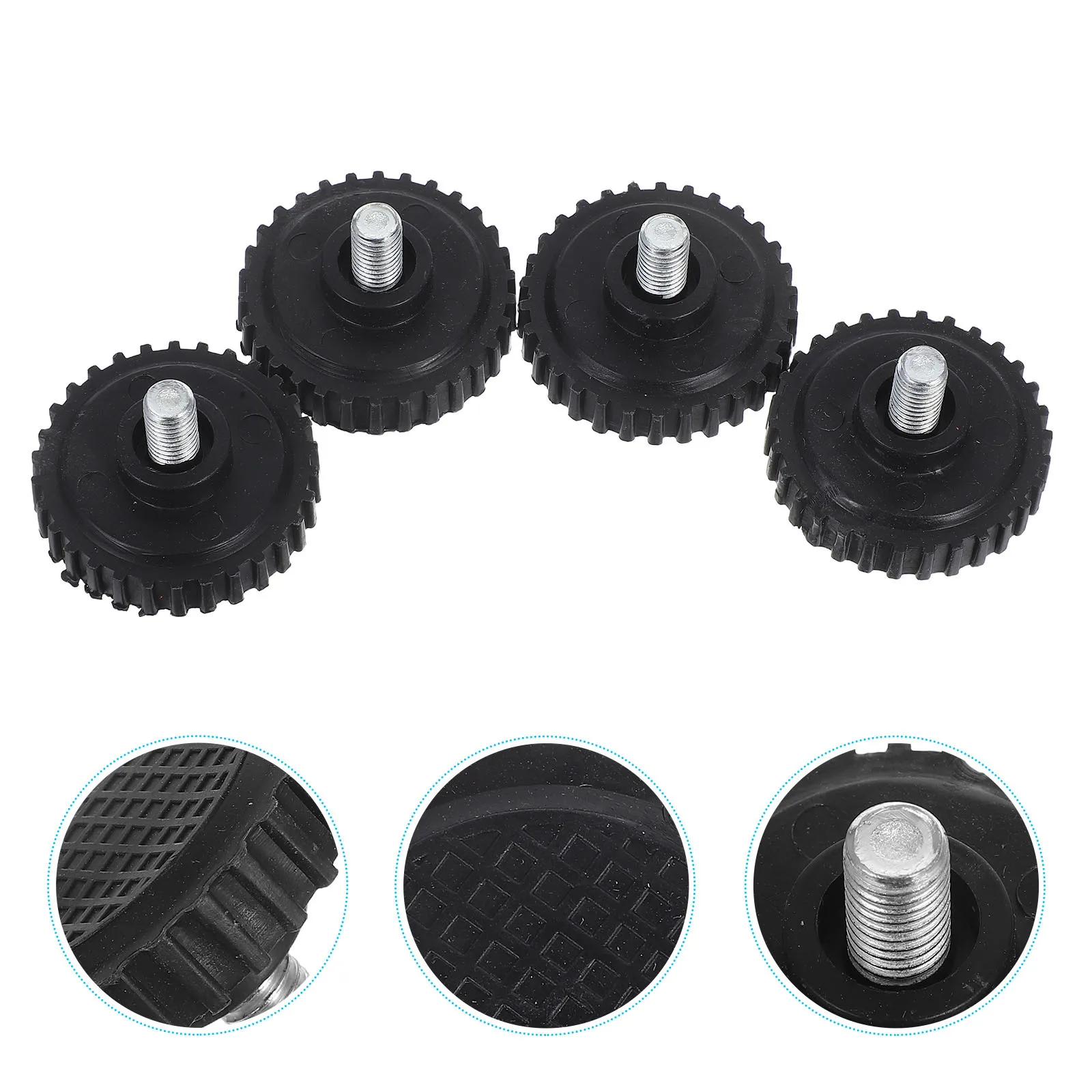 

4Pcs Electronic Scale Feet Stainless Steel Universal Anti-Slip Rubber Replacement for Kitchen Laboratory Digital Weighing Scale