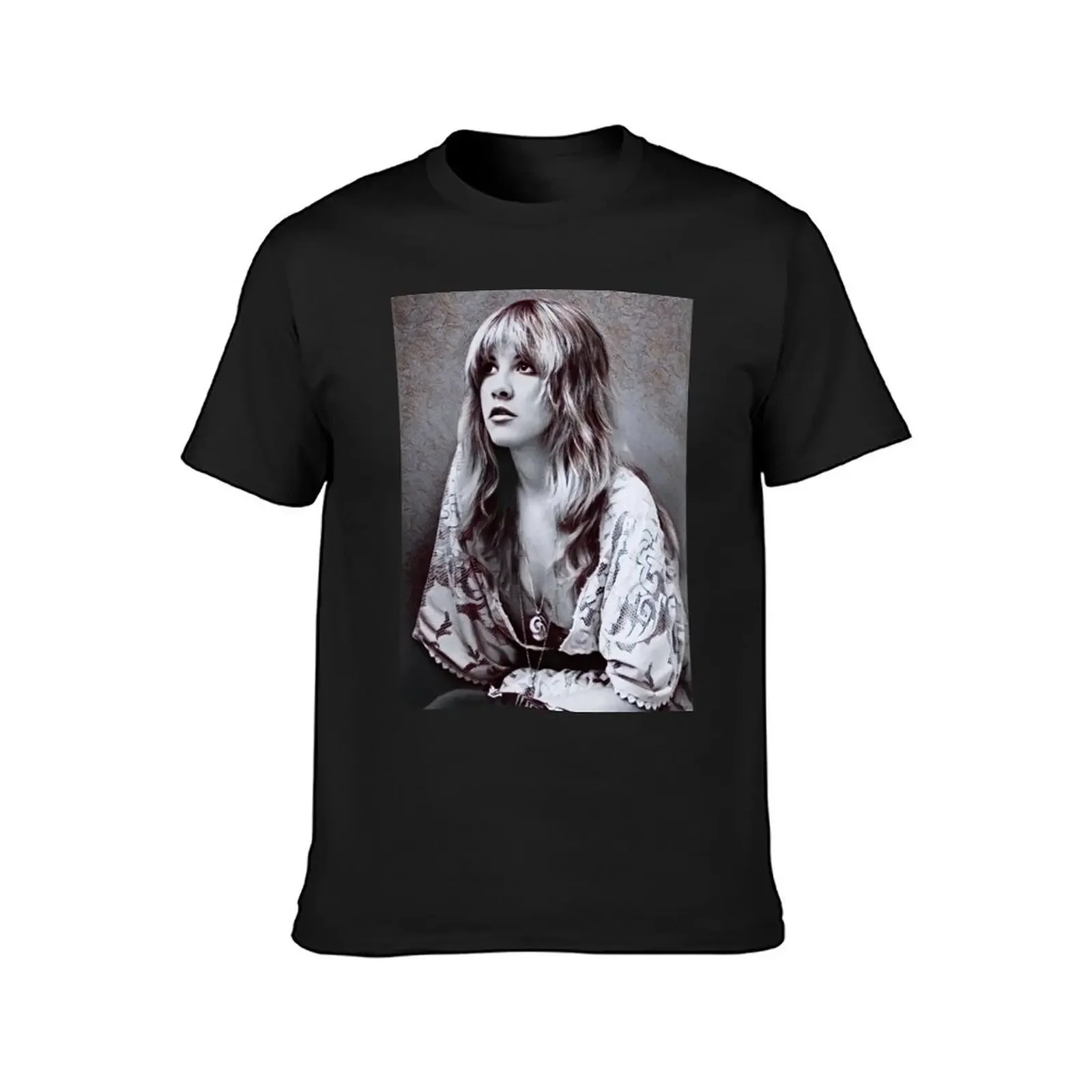 Stevie Nicks T-Shirt blanks vintage graphic tee customs design your own oversized graphic tee T-shirts for men cotton