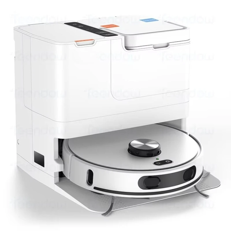 Teendow D60S Staubsauger-Saugroboter 6000Pa LDS Lidar Roboterstaubsauger und Wischroboter mit Selbstreinigung und Basisstation