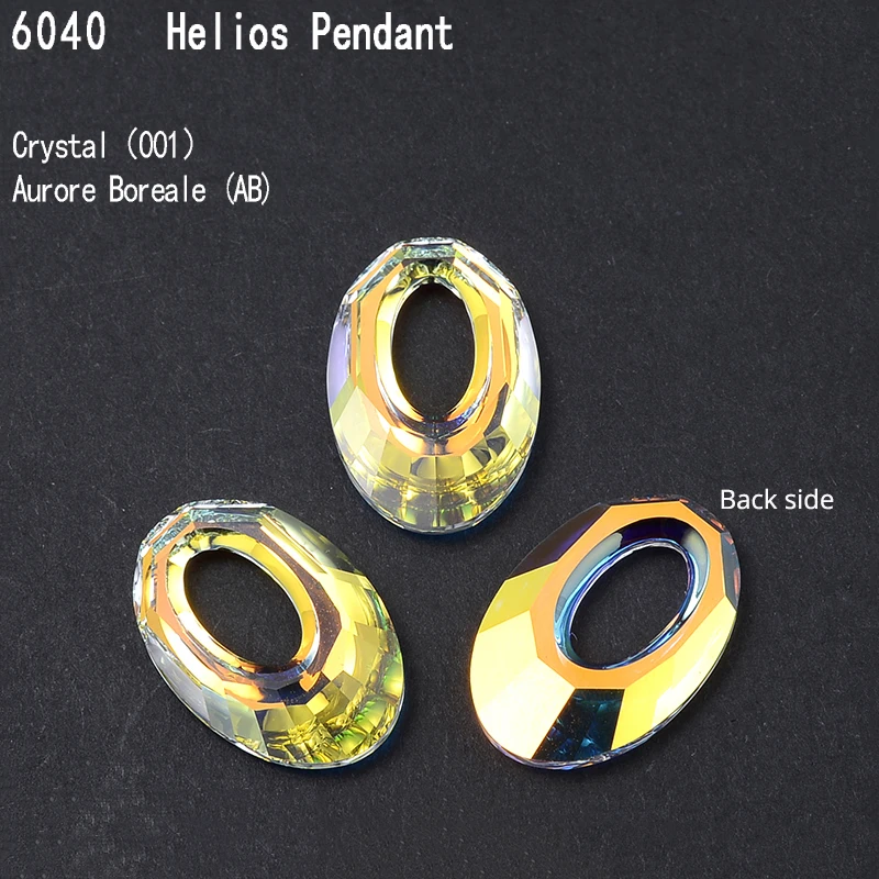 (1 Piece) Original Crystal from Austria 6040 Helios Pendant Beads Rhinestone DIY Necklace Earrings Jewelry Making