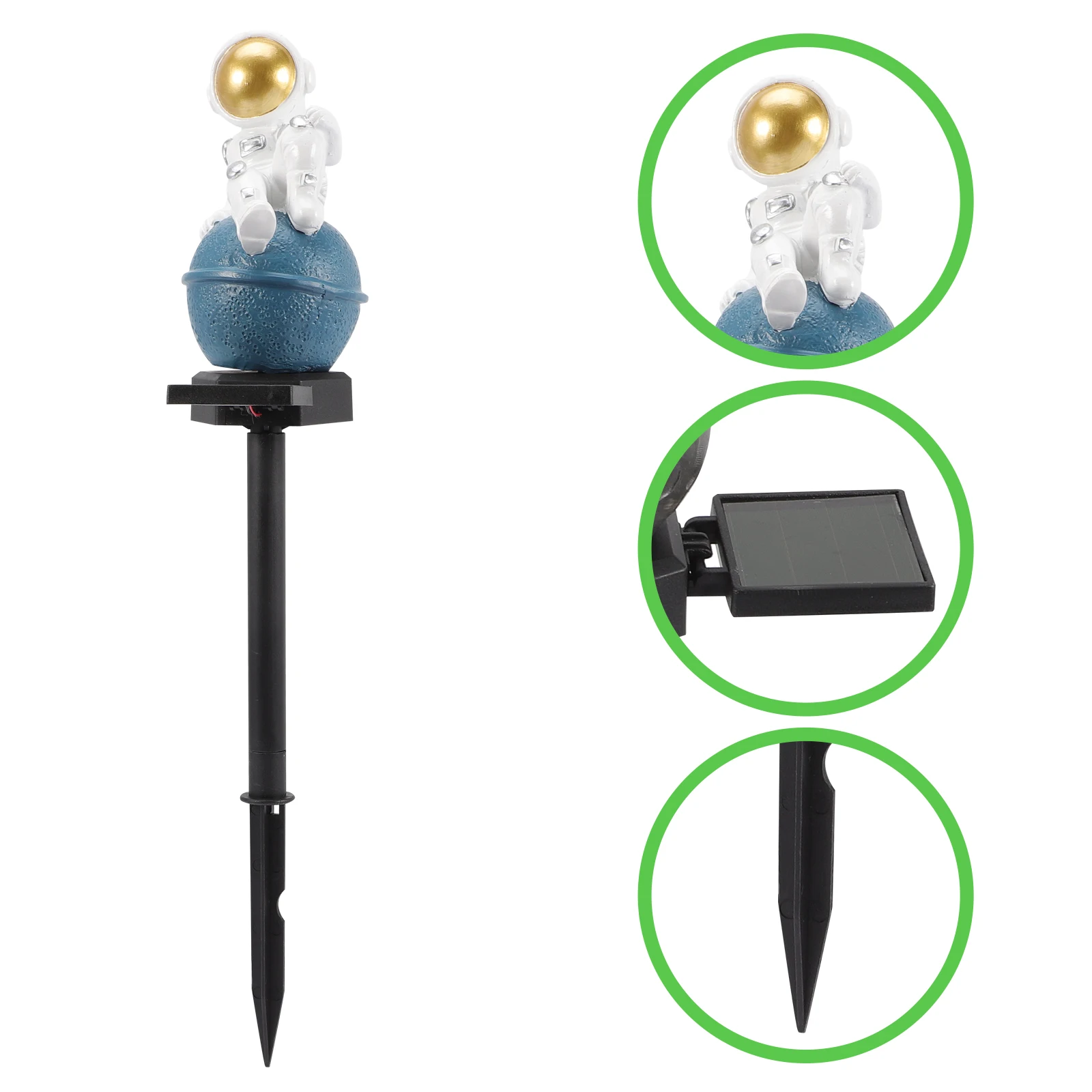 

Solar Ground Plug Light Astronaut Yard Lamppost Outdoor Pathway Lights Garden Solar Powered High Conversion Waterproof Easy