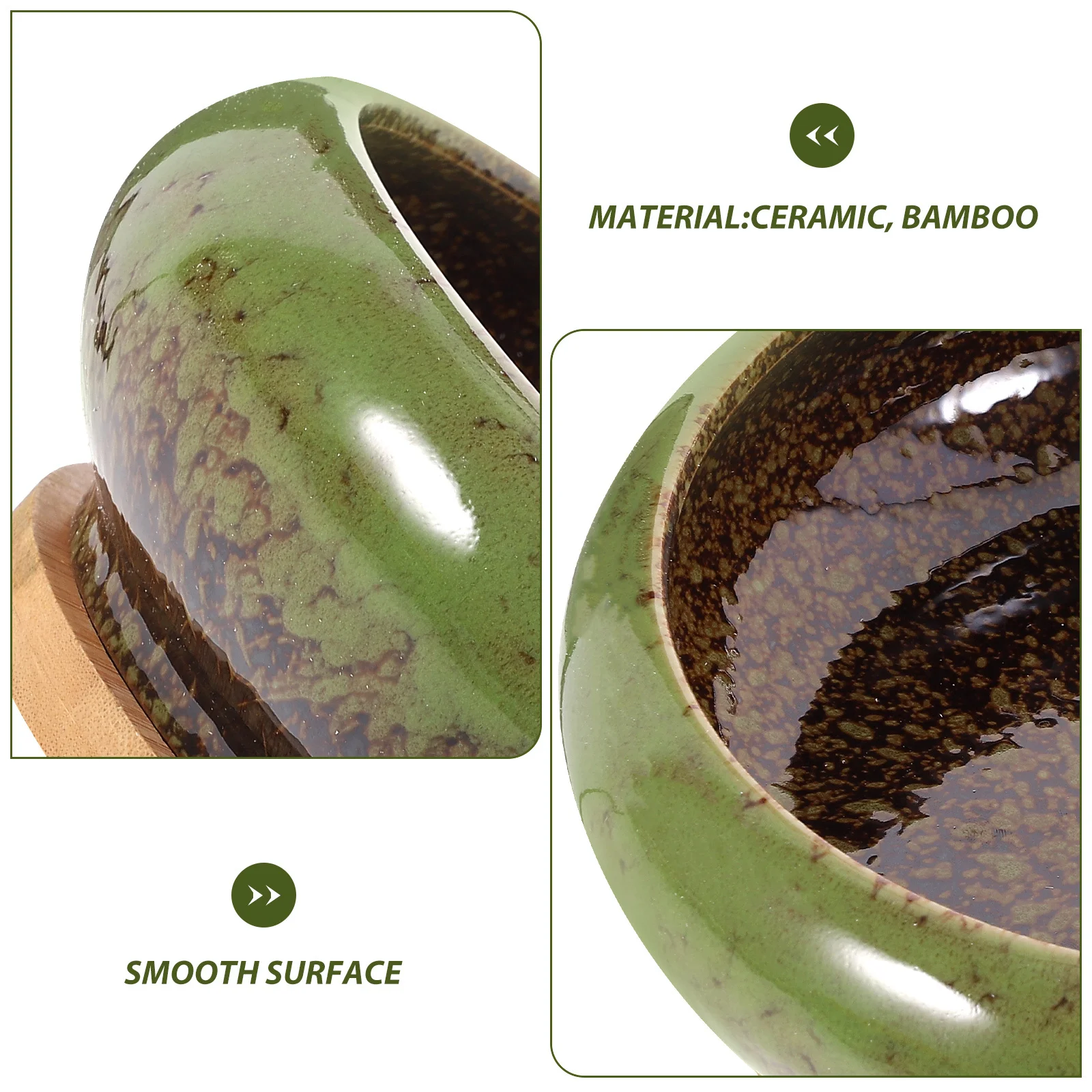 

2Sets Vintage Ceramic Flower Planters Compact Decorative Pots for Home Office Balcony Garden Succulent Plant Container
