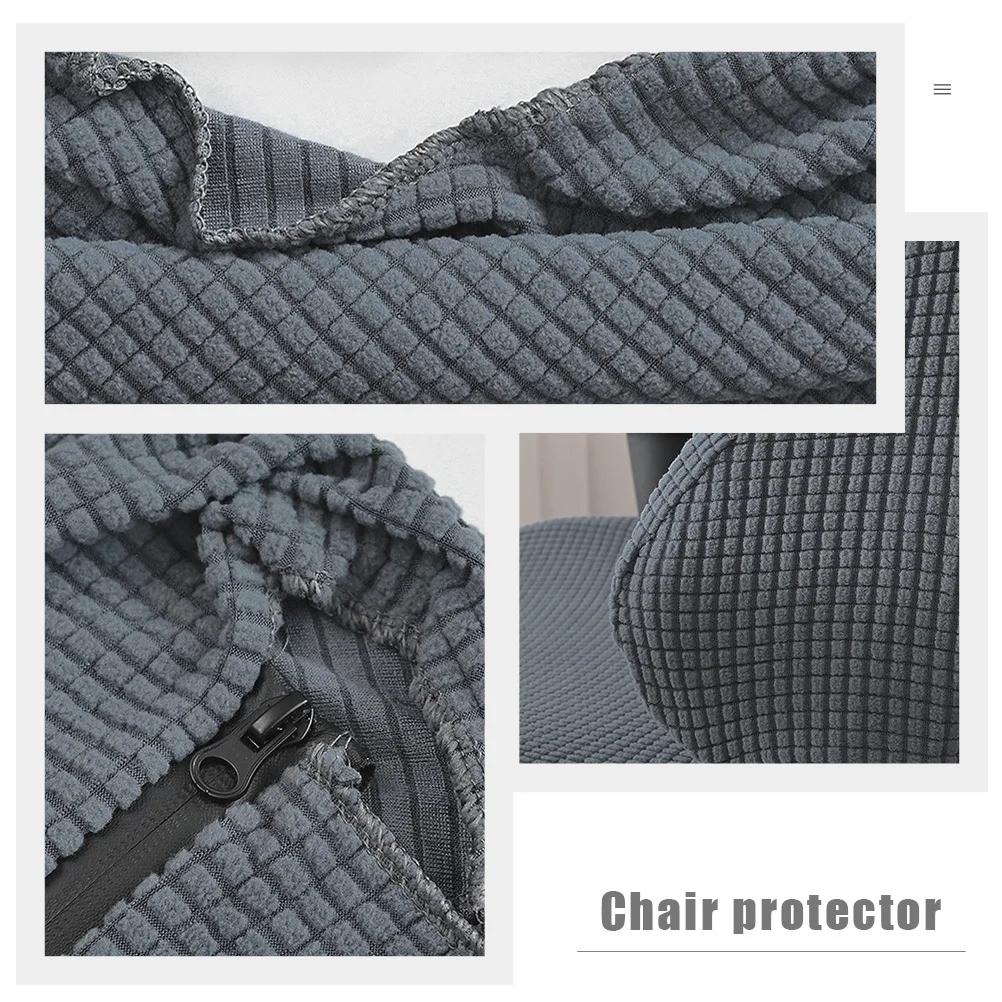 

1Set Computer Chair Cover with Armrest Protection Stretchable Gaming Chair Slipcover Washable Elastic Protector for Office and