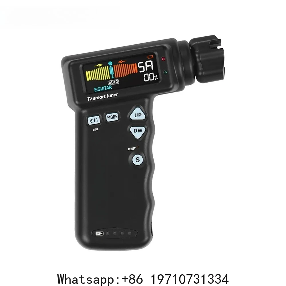 T2 Smart Guitar Tuner Peg String Winder for Guitar Ukulele Chromatic Tuning Built-in Rechargeab