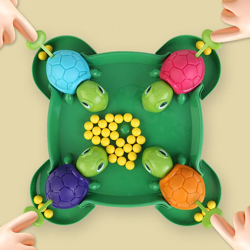 Juegos de mesa de tortuga Hungry, juego de mesa de bola de frijol, juguetes educativos para niños, juegos de fiesta familiar, regalos de cumpleaños