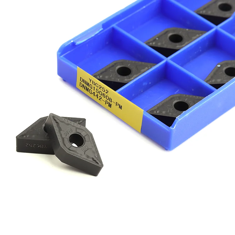 10PCS DNMG150404 DNMG150408 DNMG150604 DNMG150608 PM YBC251 YBC252 Carbide Inserts CNC Lathe Cutter Turning Tools for Steel