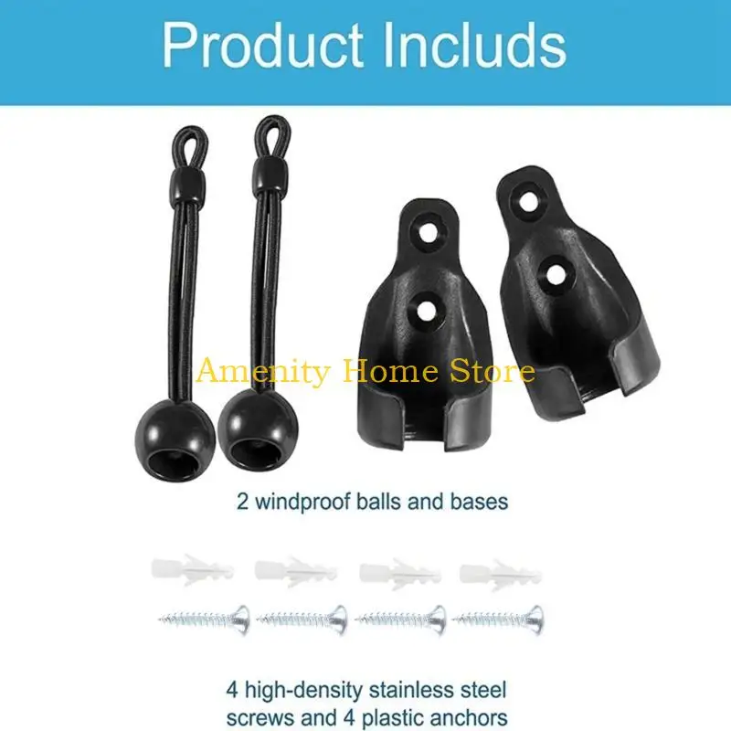 F26C Universal Bungee for Exterior Sunshades Outdoor/Indoor Roller up Blinds