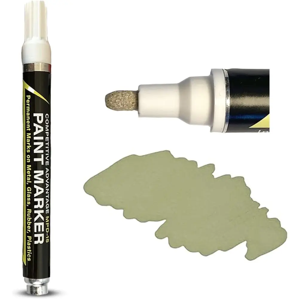 

Permanent Markers for Metal, Glass, Rubber, and Plastic - UV & Water Resistant, 1 Pack