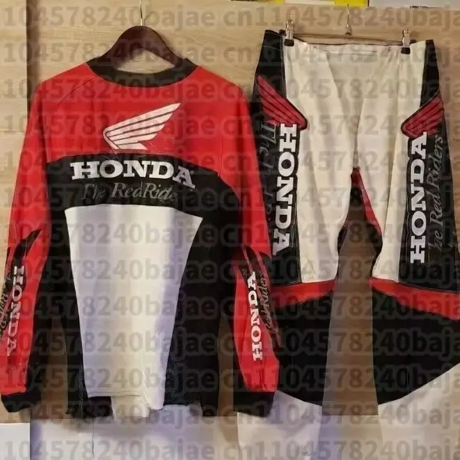 

Honda High Performance Motocross Long Sleeve And Pants Quick Drying Breathable For Off-road Riders And Mountain Bikers Jersey