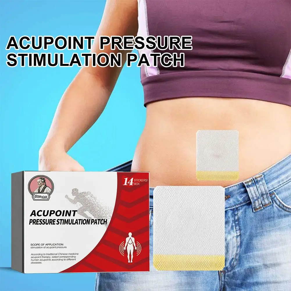 14Pcs Acupoint Pressure Stimulation Patch Diabetic Paste Acupoint Pressure Patch Paste Leg Soothing Patches Massage Treat