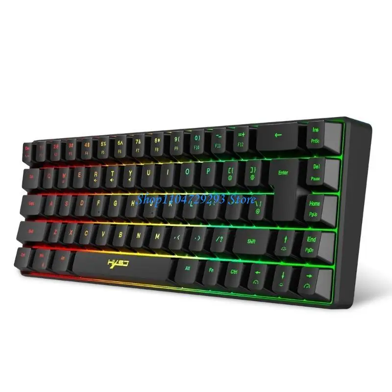 Y2GD V200 RGB Teclado jogos com design portátil e operação simples para o escritório