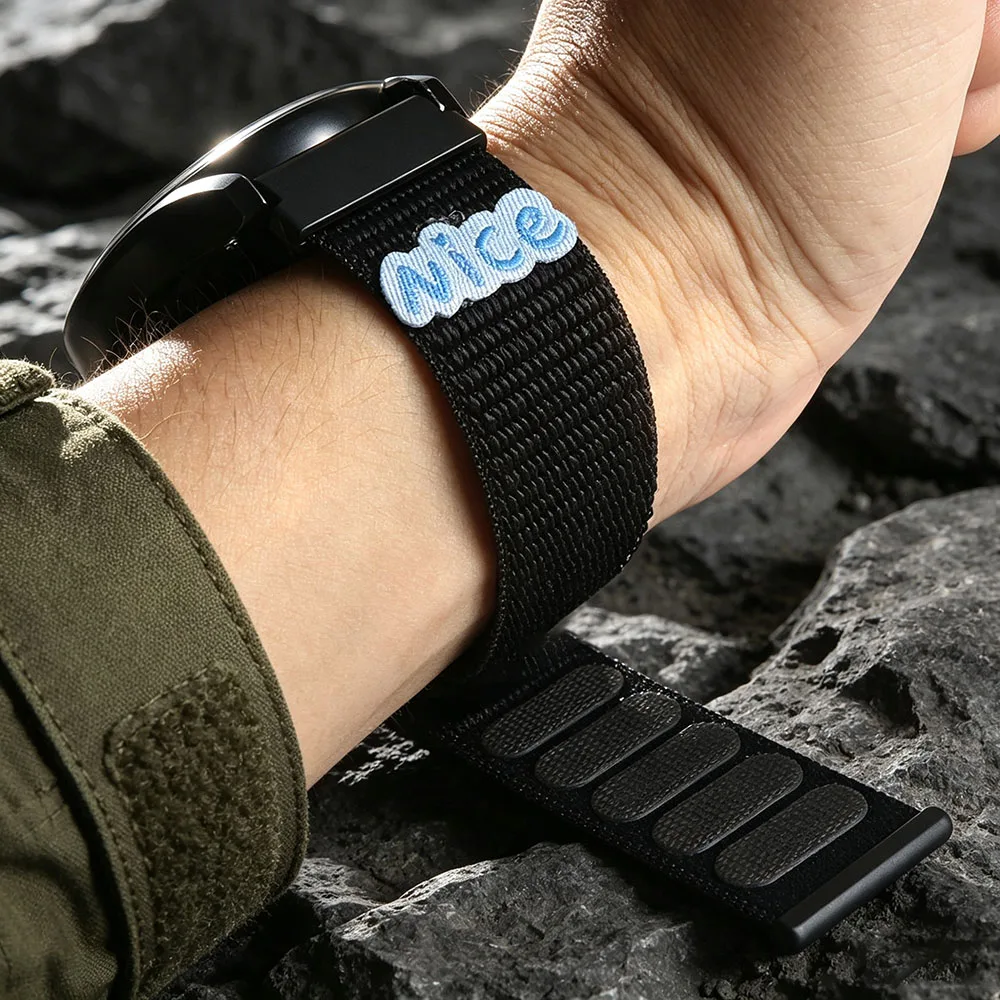 20/22mm Loop Nice Quick Release Nylon Band For Huawei Watch GT 7/6/5/4/3 Xiaomi Redmi Watch S 5 4 3 2 Samsung Galaxy Strap