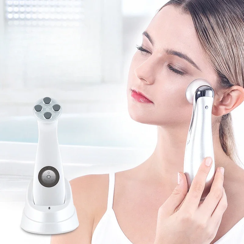 Facial Lifting and Smoothing Massage Device with EMS Microcurrent and RF Technology Skin Tightening Massager