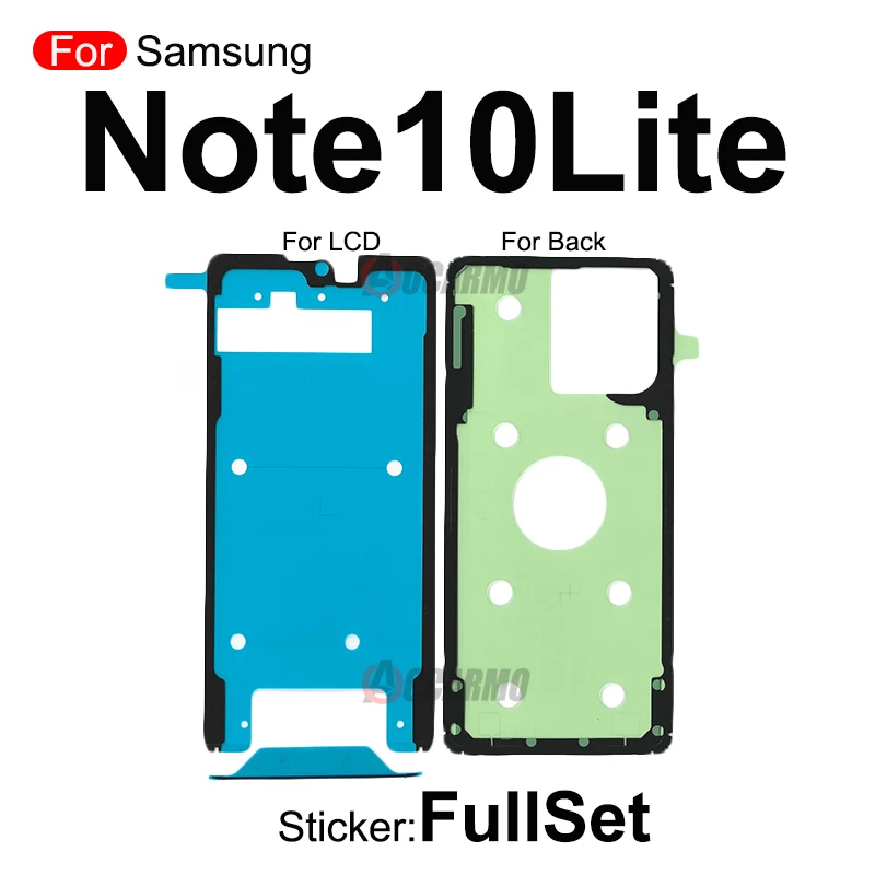 Fullset Sticker For Samsung Galaxy Note 8 9 7 10 Plus 20 Ultra Front LCD Back Battery Adhesive Glue For Note 10Lite Replacement