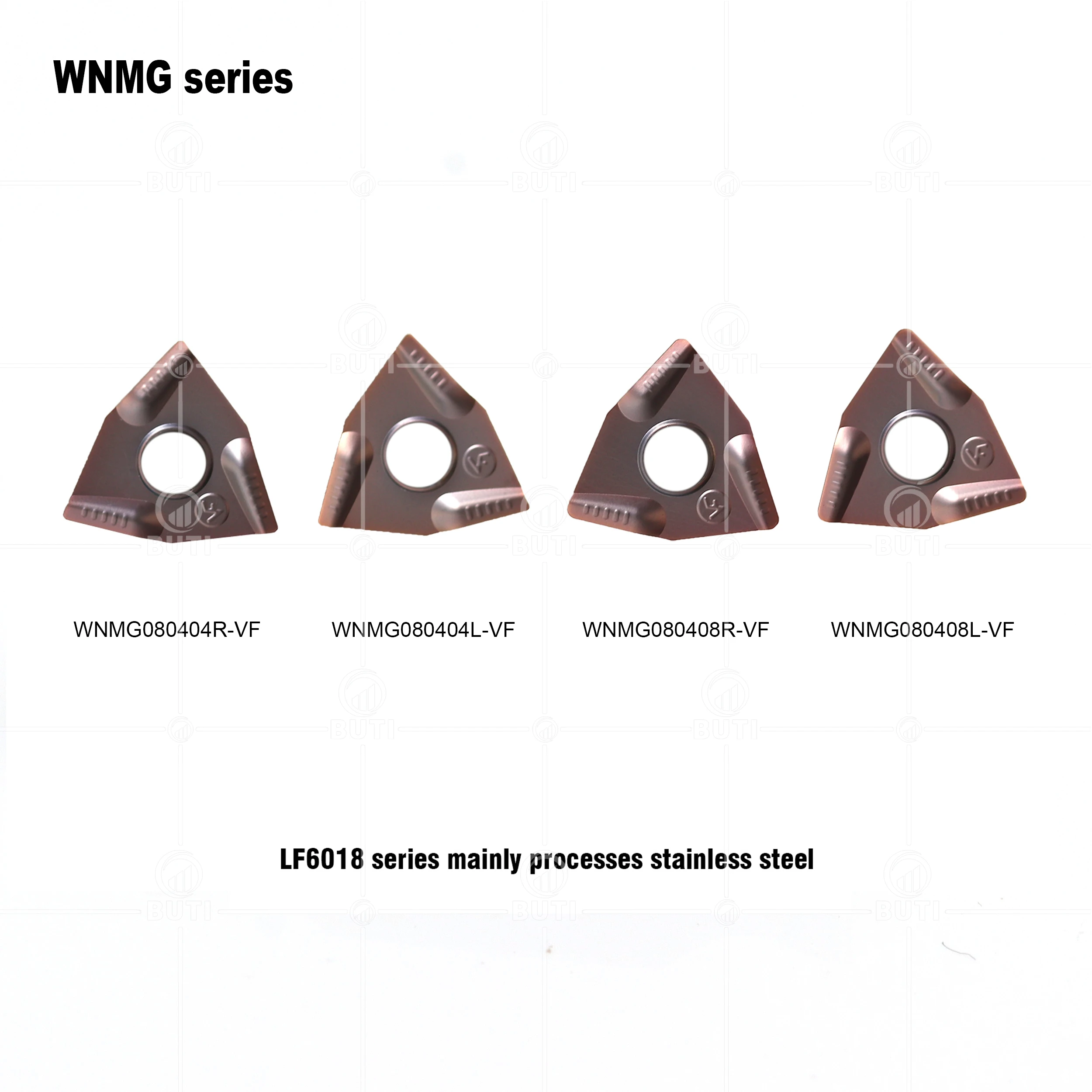 Imagem -05 - Inserções do Carboneto de Deskar Ferramentas do Torno do Cnc Wnmg080404r-vf Wnmg080404l-vf Wnmg080408r-vf Lf6018 100 Original