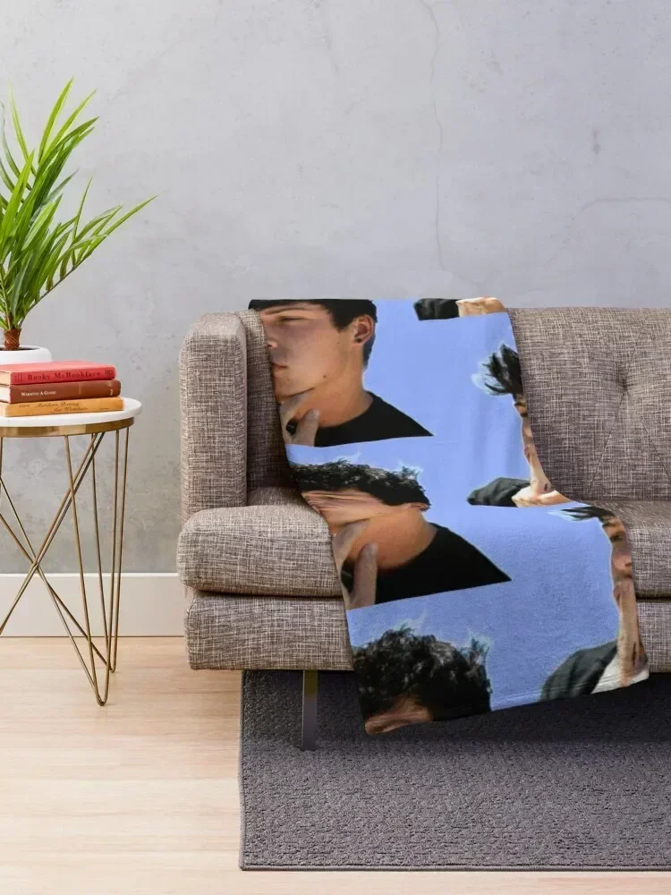 Blake Gray Throw Blanket warm winter Beach Furrys Blankets