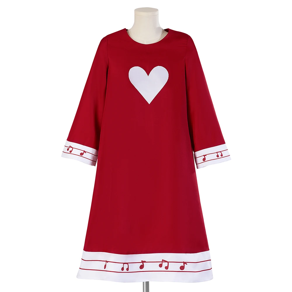 

Kids Charlie Cosplay Pajamas Dress Anime Fancy Costume Women Girls Fantasia Red Uniform Halloween Carnival Disguise Sleepwear