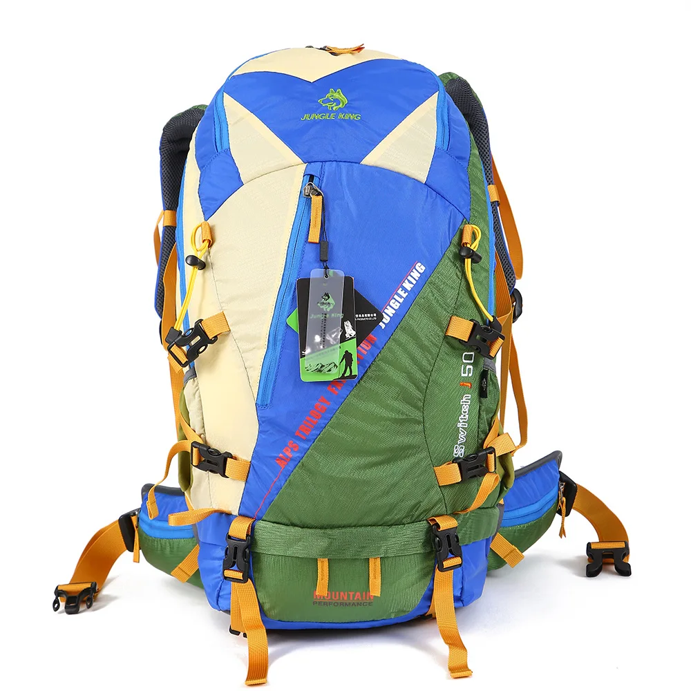 50L Wasserdichter Reiserucksack für Damen, Camping-, Wander-, Laptop-Tagesrucksack, Trekking- und Kletterrucksack für Herren, Wanderzubehör – Detail 7