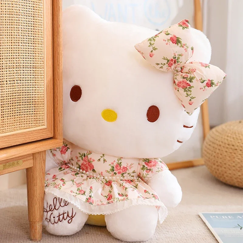 60CM Sanrio Hello Kitty Plush Toy Kawaii Plushie Stuffed Plush Animals Doll Pillow Anime Home Deco Kid Birthday Xmas Gift Girl