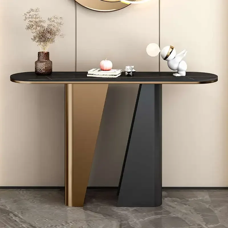 Metal Garden Living Room Table Corner Console Luxury Modern Table Classic Narrow Entrance Hall Furniture