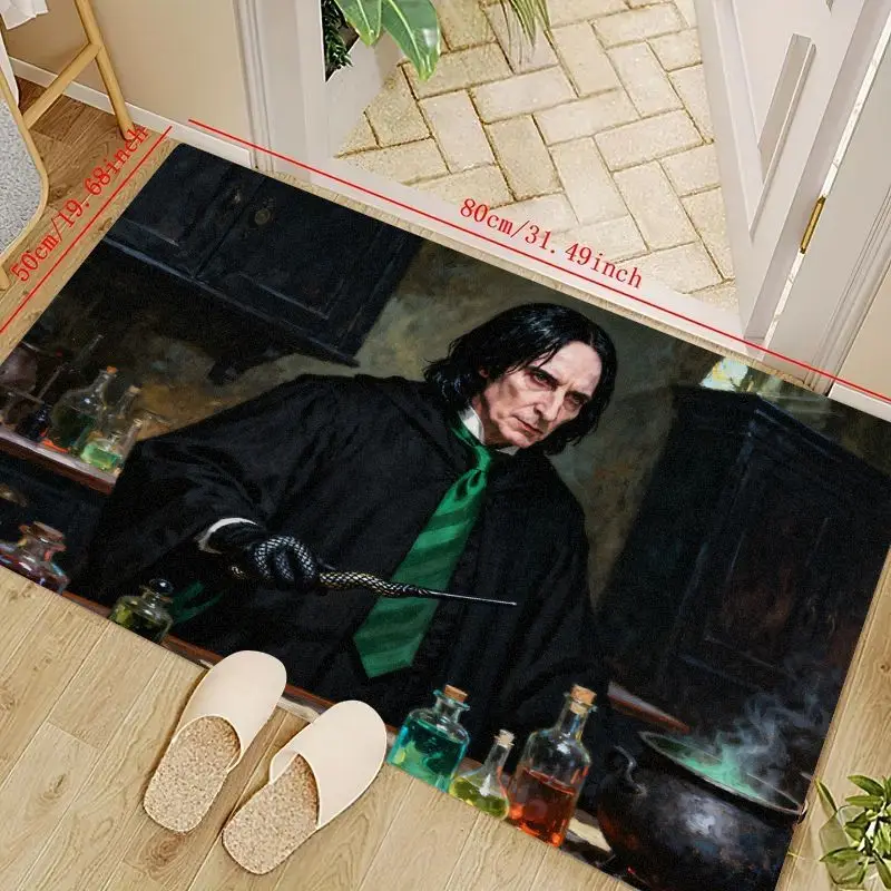 

1 шт., коврик для двери Harry Potter Severus Snape Potion Class, нескользящий моющийся напольный коврик для гостиной, спальни, ванной комнаты, кухни, прихожей