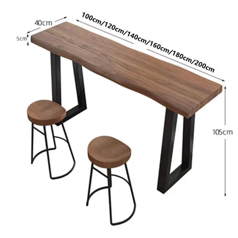 Excelente mesa de Bar para balcón, mesa de comedor estrecha y cómoda para ahorrar espacio, muebles de Bar de artista comercial, Stalas Baro XY40JBZ