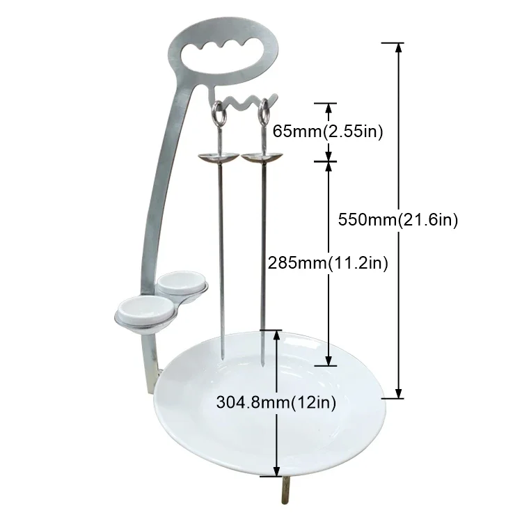 BBQ  stand  skewer/metal kabob skewers  Nando's  chicken  Espetada stand  bbq skewer