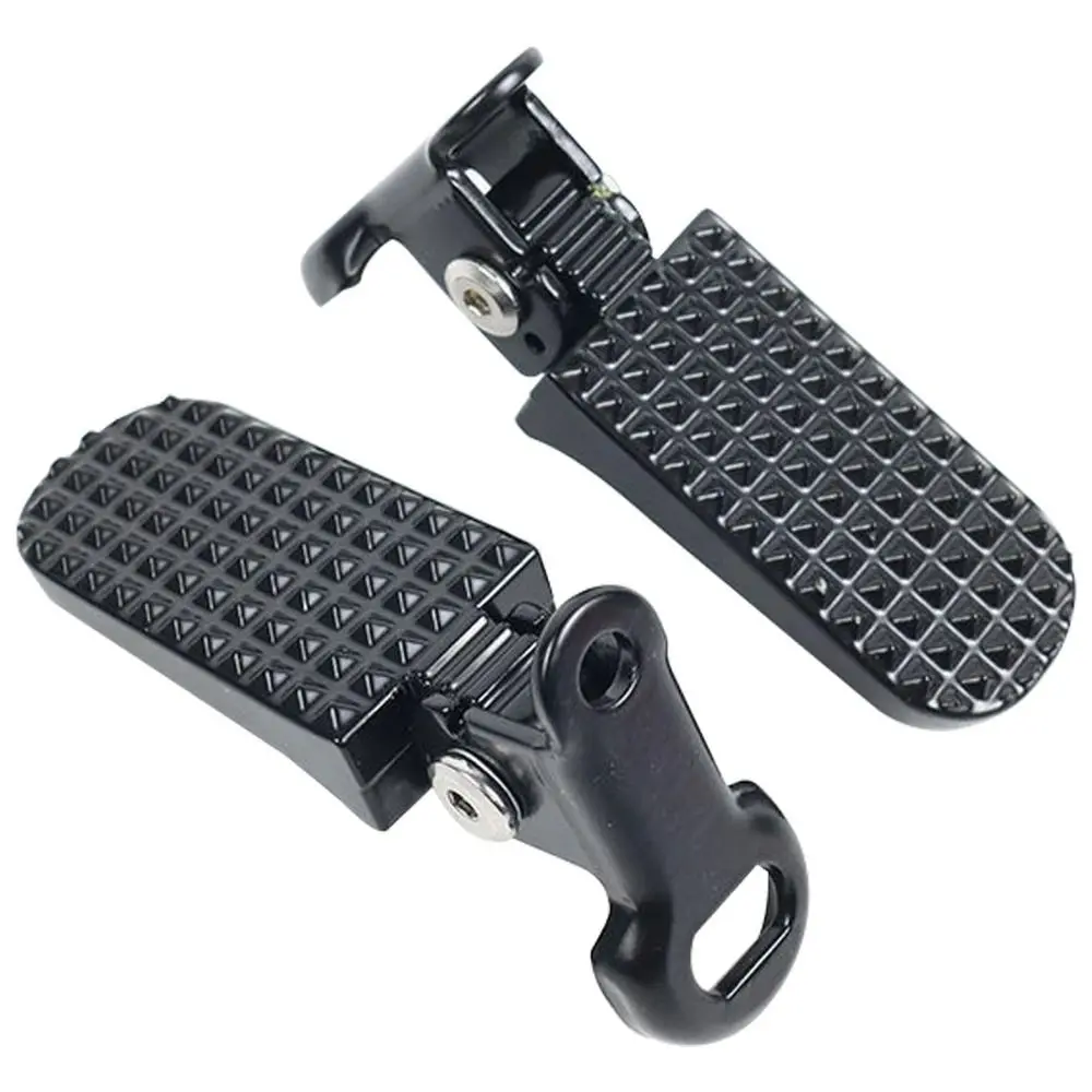 1 Pair Lightweight Aluminium Alloy Bike Pegs Non-Slip Universal Fit Foot Pegs Folding Ebike Pegs Folding Bicycle