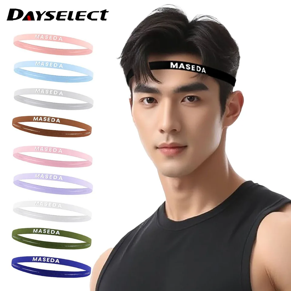 1Pcs Hair Band Silicone Anti-Slip Sweat-Wicking High-Elasticity Sweat-Absorbing Headband Fitness Running Basketball Men Women
