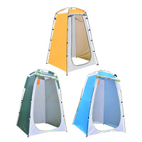 Portable Shower Tent Changing Room Polyester  Shower Privacy Tent Shelter Silver Toilet Ultra-light Waterproof Dressing 2024