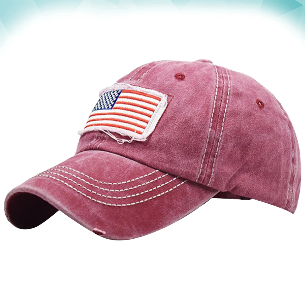 

Cotton National Flag Baseball Cap Fashion Sun Protection Embroidery Hat For Adults Men Women Outdoor Travel Beach