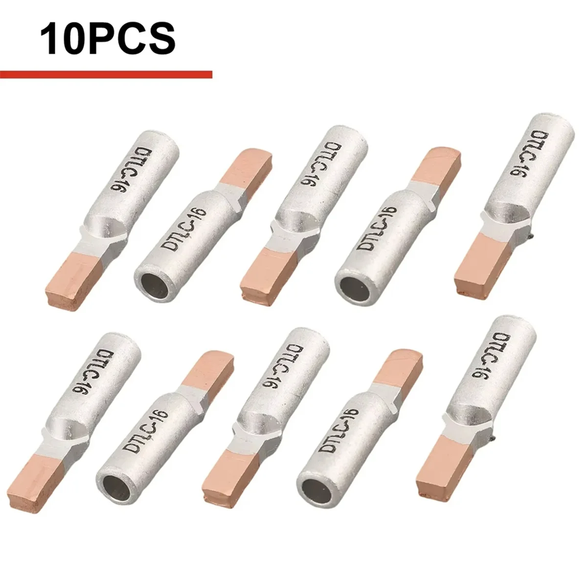 

A002 10pcs Circuit Breaker Copper Aluminum Cable Terminal Electric Meter Wire Connector Bimetallic Cable Lugs DTLC-25